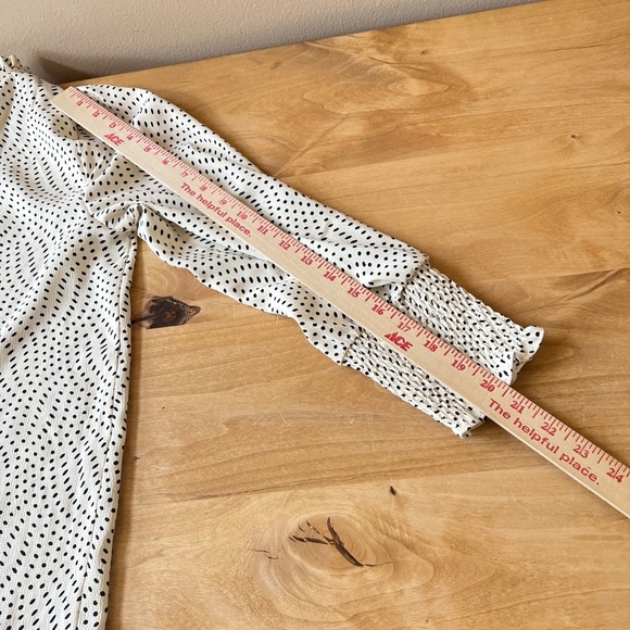 CAROLINA BELLE TOP BLOUSE NWT S POLKA DOT PREPPY WORK OFFICE CAREER CASUAL - Picture 11 of 13